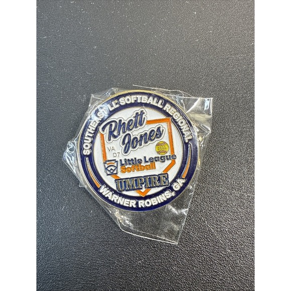 Other - 2022 Rhett Jones Umpire‎ Pin SE Little League Softball VA D7 Warner Robins GA